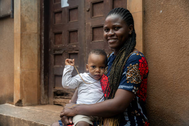 African mother and child in Tanzania